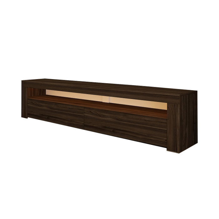 Hanah Home Soporte para TV Nogal con Luces LED Hanah Home Soporte para TV Nogal con Luces LED